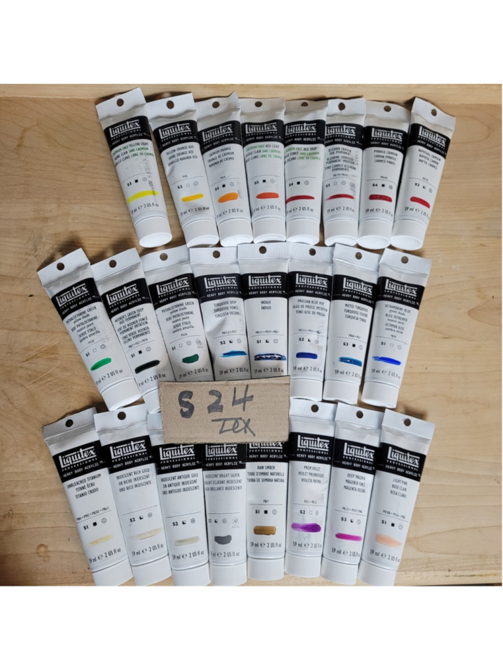 S 24 Liquitex Heavy Body Professional Acrylics 2 oz/ 59ml Tubes New